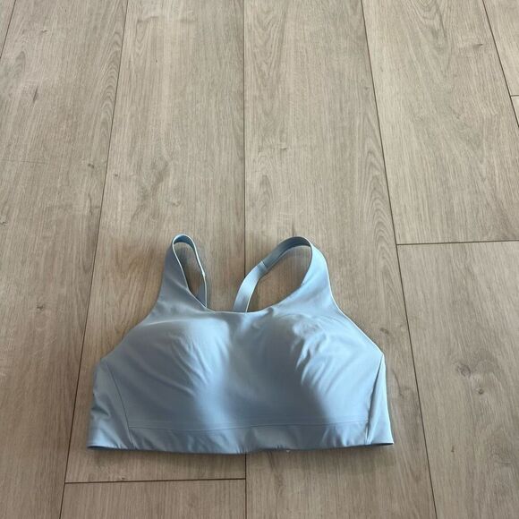 Athleta Advance Bra Blue Size 38C High Impact Workout Molded Cups Full Coverage - Picture 1 of 4